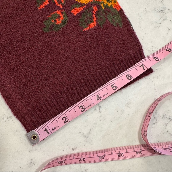 NWT The Pioneer Woman Colorblock Purple Garden Floral Sweater Sweet Rose XXL(20) - Picture 14 of 15